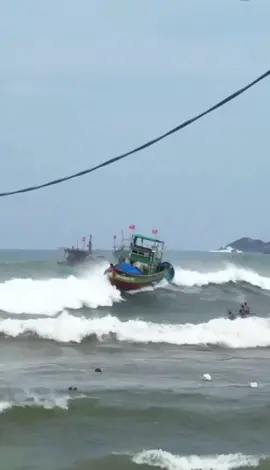 Ảnh hưởng của siêu bão Yagi đến ngư dân của làng chài ven biển Xuân Thạnh Bình Định, khi mẹ thiên nhiên nổi giận thì mọi thứ quá tàn khóc #danbien  #danbien77  #77binhdinh #sieubaoyagi #xuhuong #xh @Tiến Tàu Cá77 Official  
