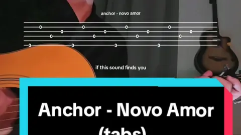 anchor (easy tabs) I know you can try this #anchor #guitar #novoamor #tutorial #guitartabs 