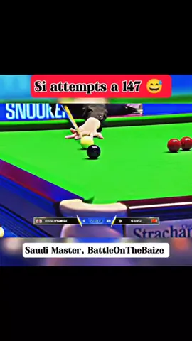 Si attempted a147 🤣 #foryoupagе #snookerlover #snookerplayer #snookertime #foruyou #snooker #usmanchamp147 #sports #viral #forurpagetiktok #snookerskills 