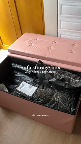 May sofa kana, may storage box kapa!  sobrang ganda at useful neto! 💯🥰 #sofastorage #buy1take1 #sofastoragebox #spacesaver #affordable #organizer #tiktokfinds 