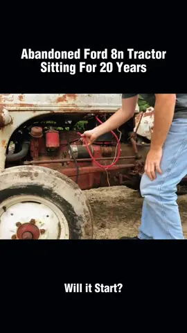 WILL IT RUN? Abandoned Ford 8N Tractor sitting 20 years!#recovery #restoration #engine #willitrun #old #truck #repair #tractor #tiktok #fyp 