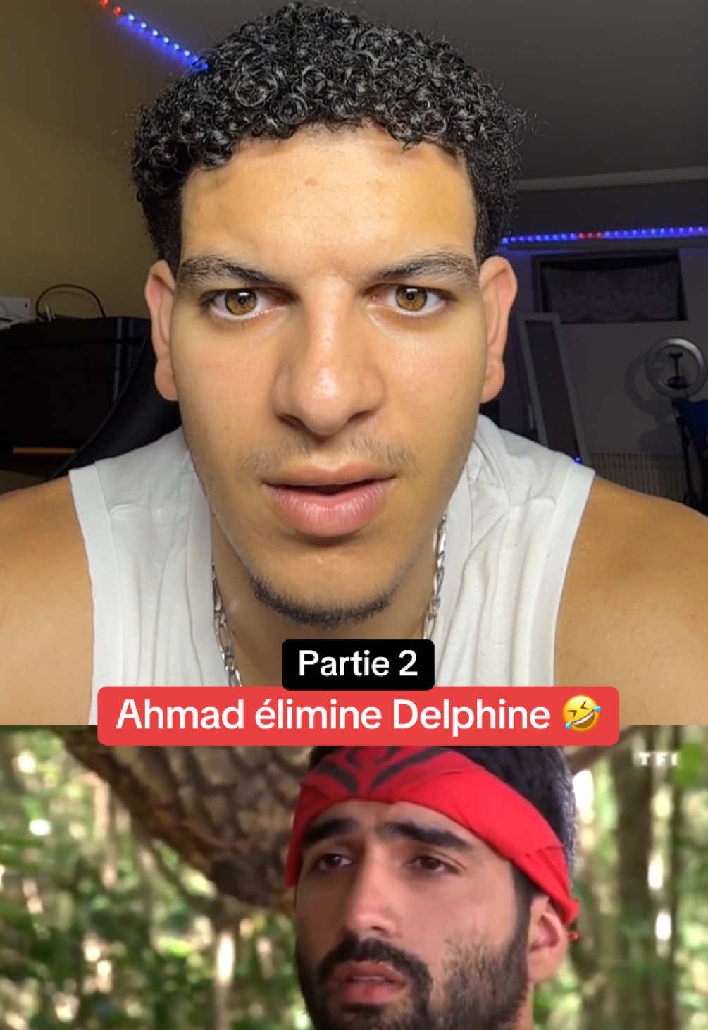 Partie 2 : Ahmad annonce à Delphine qu'il l'a éliminé, elle pète un plomb 🤣🤣 #kohlanta 