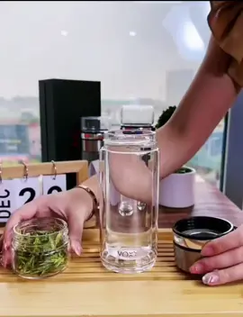 Bình pha trà thuỷ tinh 2 lớp chịu nhiệt lỗi lọc inox 304 . Dung tích 450ml#binhphatra #tienloi #vatdungcanthiet #xuhuong2024 