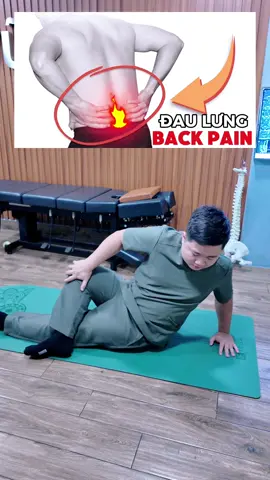 Bạn có đang bị đau lưng ? Hãy tập bài này ngay nhé 🤔 #viral #vuducmanh #vumanhyhoccotruyen #tips #backpain  