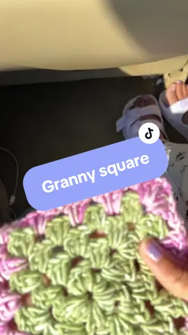 An oldie but a goodie of the traditional granny square  #grannysquare #crochetgirlie #sahmsoftiktok #teamworkchallenge 