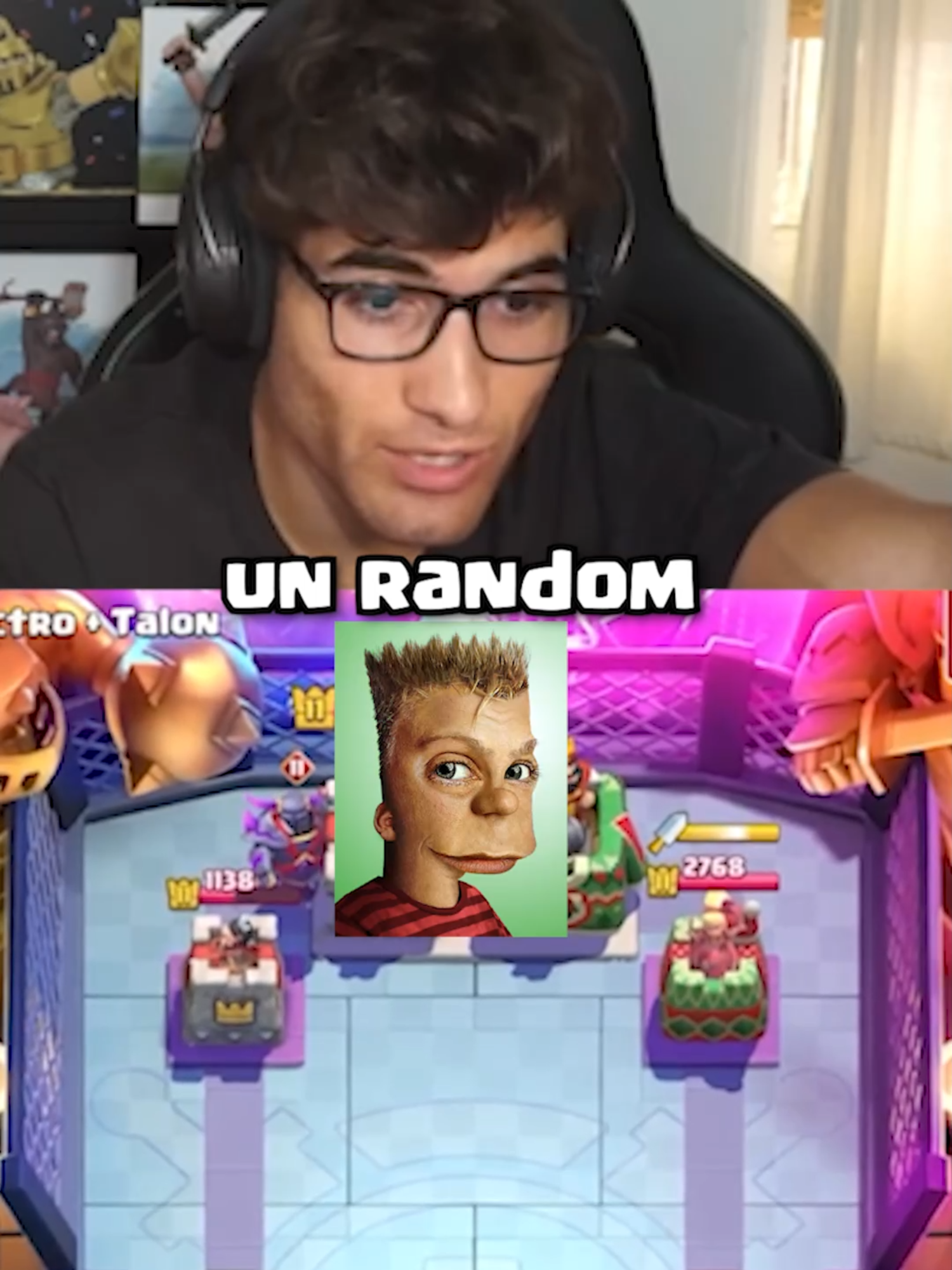 El mejor random con el que jugué Clash Royale🥵 #clash#clashroyale#clashroyalememes#gaming#youtube#maestrosdelcr#balegg