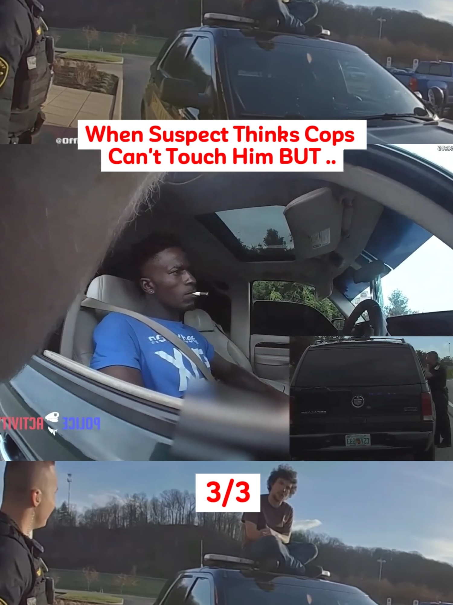 When Suspect Thinks Cops Can't Touch Him BUT ...  p3 #cops #police #copsusa🚔🇺🇸 #policeofficers #foryou