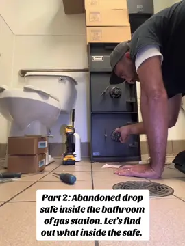 Part 2: Abandoned drop safe inside the bathroom of gas station. Let’s find out what inside the safe. #abandoned #dropsafe #gasstation #bathroom #mystery #part2 