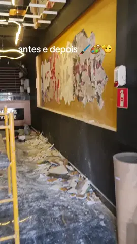 tudo é dedicação 🫡👏🏼👏🏼👏🏼#pintura #obra #construction #construção #parede #texture 