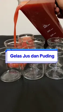 Jar kaca estetik 1set isi 6 pcs Gelas kaca jus dan puding #gelas #gelasestetik #jus #puding #enimdy #markassehat #extratrafficsession
