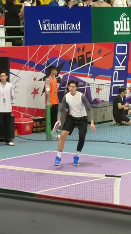 Hoàng Sơn - Top 5 Mr World Vietnam 2024 nổi bật với chiều cao 1m89 trong trận đấu pickleball tại Giải Celebrity Pickleball Championship #celebritypickleball #celebritypickleballchampionship #pilicup 