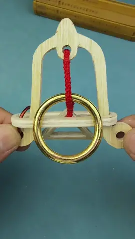 How can I free the golden ring from the red string?#puzzle#iq#iqtest 
