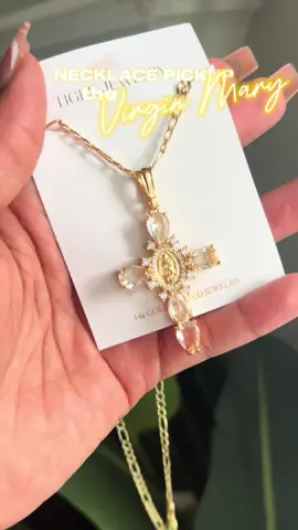 It’s even more beautiful in person 😍✨  #treasurefinds #goldstacks #goldnecklace #goldnecklaces #virginmary #jewelry #jewelryhaul 