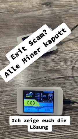 Nerdminer Kaputt … Scam???? Hier die Lösung… folgt mir für mehr Tipps #nerdmimer #fyp #scam #bitcoin 