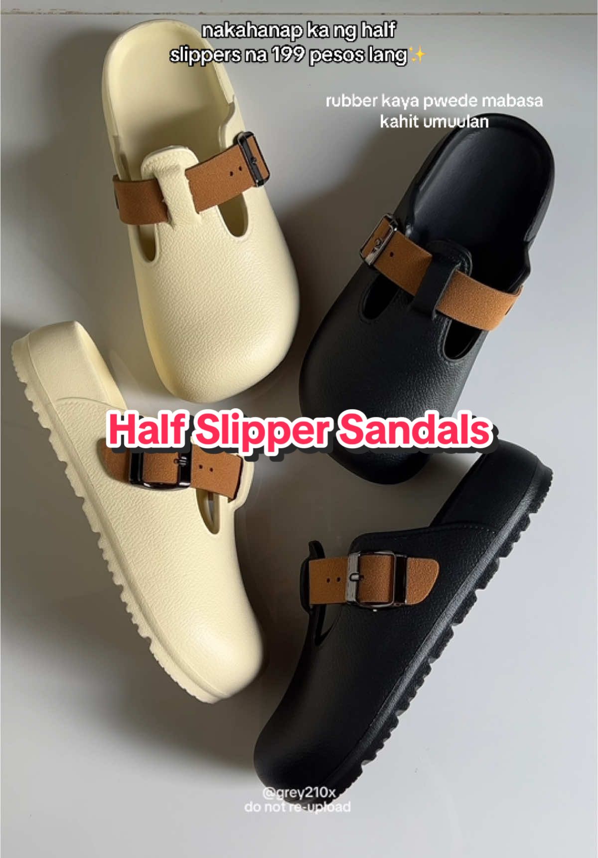 Ang comfy lang nito isuot #halfslippers #shoes #sandals #yotoshoes #foryou 