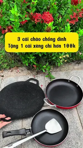 Combo 4 món chảo chống dính tặng xẻng chỉ hơn 100k miễn ship#emkieutaphoa #chaochongdinh #chaovandachongdinhdanang #combochaochongdinh 
