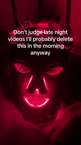Get off my 🍆 about sleeping in my makeup …. I know i just dont care 😂#redlightmask #redlighttherapy #hottoerak #imaswamprat #latenightthoughts #fyp 