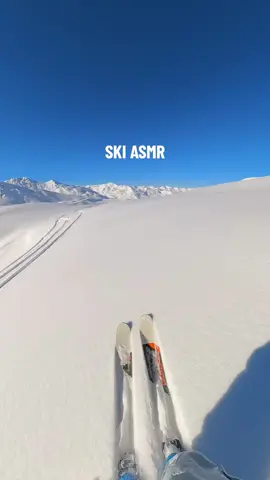 SKI ASMR - Whats your favorite skiing sound? #ski #skiing #asmr #powderski #powdersnow #skiingtiktok #skiinstructorlife #positivevibes #mountain #winter #skiasmr 