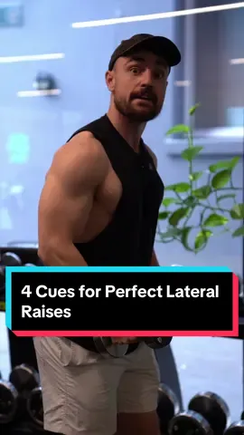 This is the easiest way to fix your DB Lateral Raises with just 4 cues 👌🏼  Neck pain? Gone Delts? Growing  #delts #shoulderworkout #Fitness #gymtips 