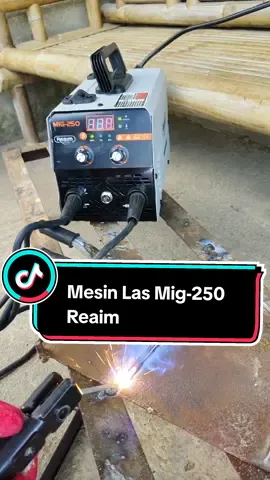 Mesin Las Mig-250 Reaim bisa digunakan untuk pengelasan Mig maupun MMA #mesinlas #lasmig #pengelasan #weldingmachine #welding #bengkel  #promoguncang99 