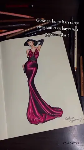 Ən elegant dizaynım❤️ #fashiondesign #fashion #fashiondesigner #moda #art #artist #azerbaijan 