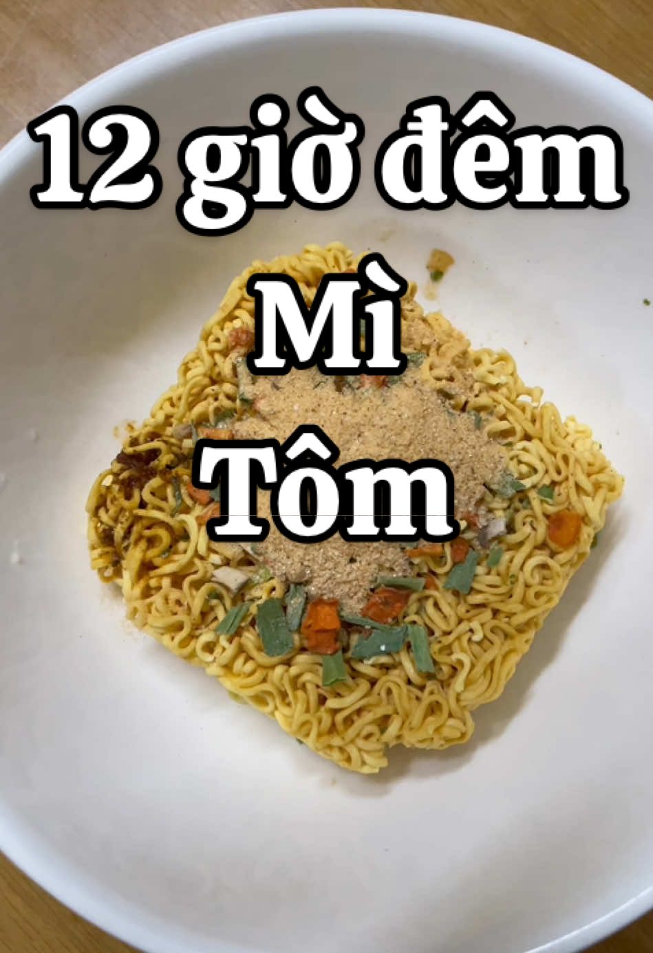 12 giờ đêm, số Anh nghèo ko thể lo được. Giờ này mới ăn mì gói #trungcooking #viral #xuhuong 