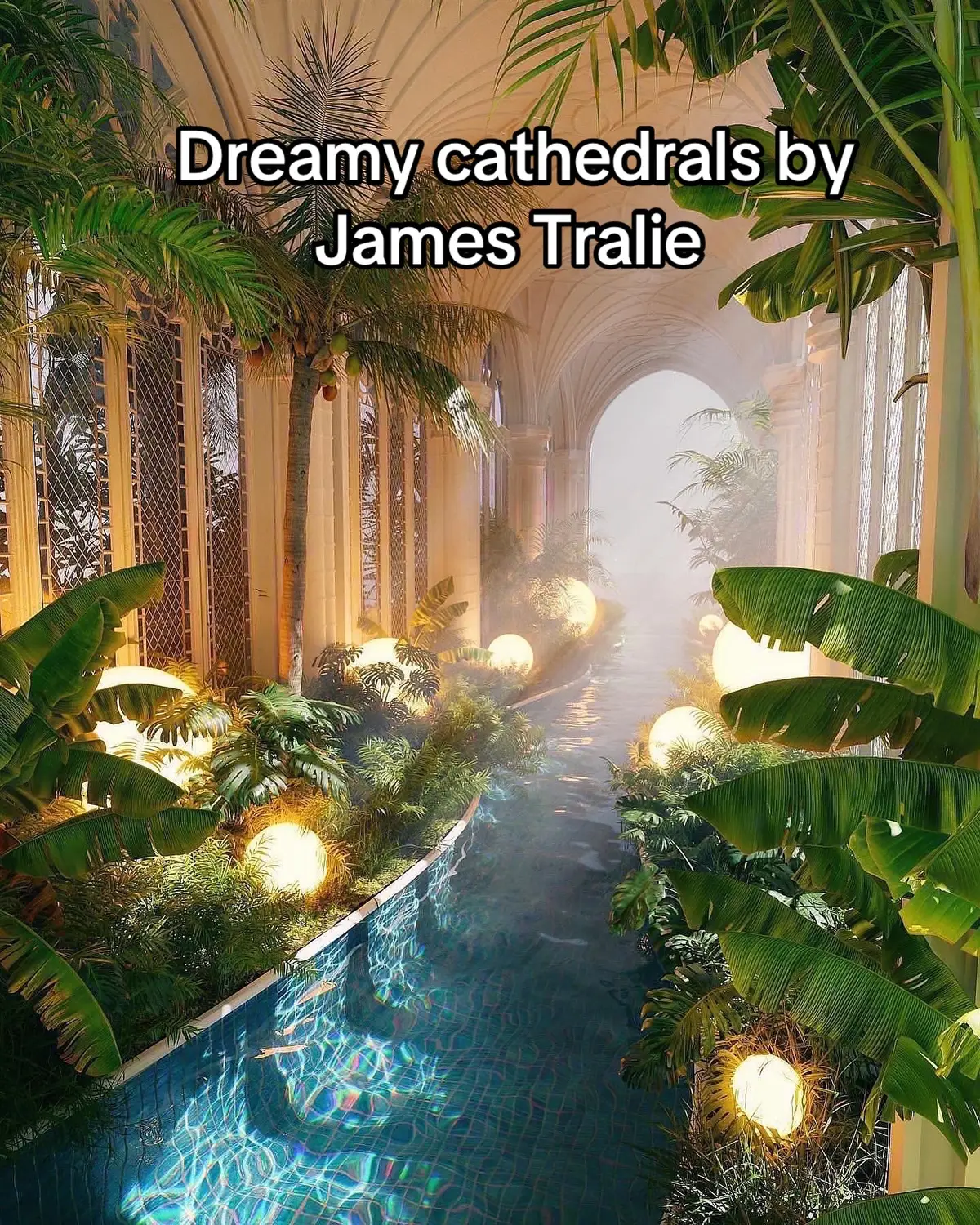 Dreamy cathedrals by James Tralie #jamestralie #art #dreamcore #fyp 