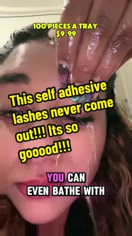 This self adhesive lashes stick on so well even if it touches water! The glue on the self adhesive lashes is strong and this is done in 1 second omg!!! #SelfCare #selfadhesive #selfadhesivelashes #lash #lashextensions #lashartist #lashlift #gluefreeeyelashes #eyelashes #fyp #eyelash #lashtutorial #selfadhesivelashes #selfadhesive #diylashextensions #viral #diyselfies #diylash #diyeyelashextensions #gluefreelashes #lashtutorial #lashesonfleek #lashesbusiness #lashtutorial #eyelashcurler #eyelashestutorial #createtowin #CapCut 