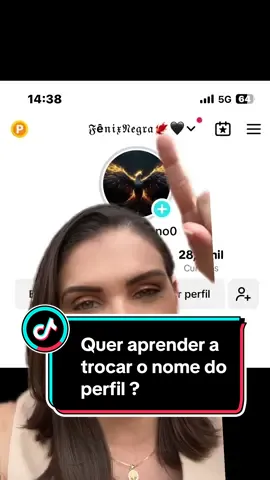 Quer aprender a trocar o nome do perfil e mais colocar letras mega legais e divertidas ?   Lembrando que o permitido sao 12 caracteres e quw so pode mudar novamente após 7 dias 😚#tiktok #perfil #aprender 