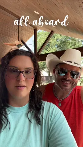 All aboard!! #justhavingfun #daddydaughter #fypage #allaboard #humortiktok 