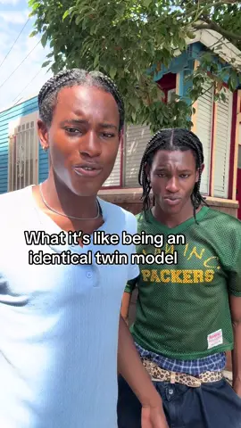 What its like being an identical twin model #fyp #modeling #identicaltwins 