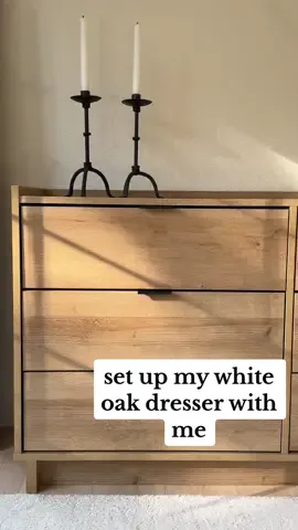 6-drawer white oak dresser 🌼 linked in my bio and LTK #homedecor #dresserdecorforbedroom #dresser #bedroomideas 
