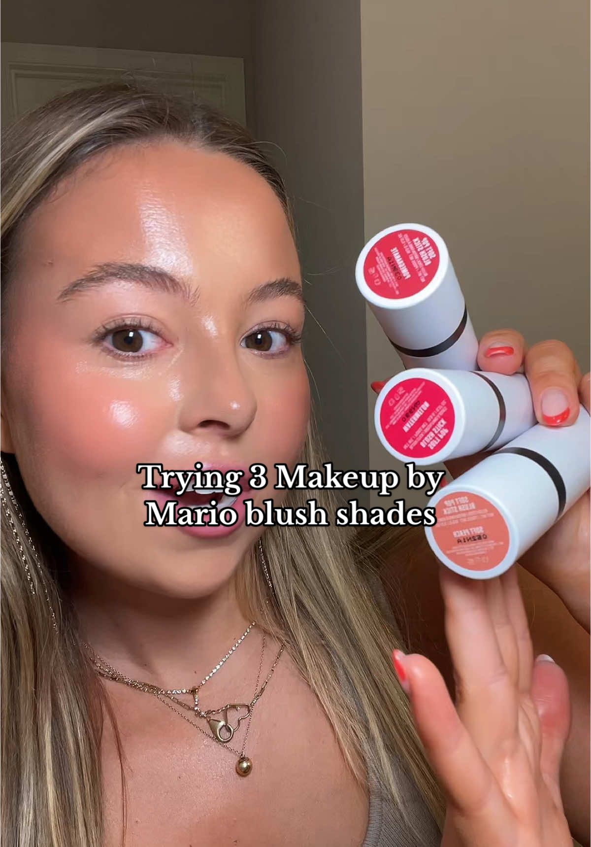 Which is your fav?? #makeupbymario #blush #stickblush #blushswatches #makeupbymarioblush #makeup #makwupartist #blushtryon #makeuptutorial #foryoupage #fyp @makeupbymario 