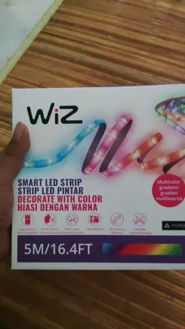 Bikin rumah jadi lebih berwarna. #LEDstripRGB #lampuledbluetooth #lampuled #LEDstrip #wiz #wizlighting #lampurgb #smarthome #smartlighting 