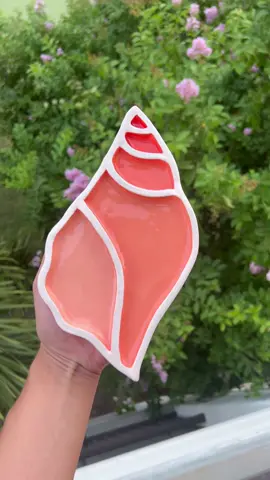 Full process ✨ this would make such a great diy gift #airdryclay #airdryclayideas #pottery #shell #diygift #coastalcowgirl 