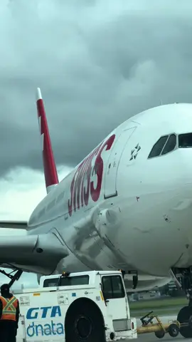 Swiss Air Majestic A330 Pushing Back ✨✈️🇨🇭 #aviation #aviationlovers #swiss #switzerland #airbus #a330 #fypシ #fyp #toronto #zurich #canada #viral