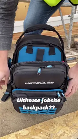 The Hercules Extreme Duty #Jobsite #Backpack has 51 pockets and is constructed from super-tough, puncture and abrasion resistant fabric for maximum strength and durability. #HarborFreight #toolstorage