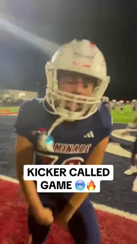 ICE IN HIS VEINS 😤❄️  Noah Sidan hit the GAME-WINNING FG in Chaminade’s win over American Heritage. #highschoolfootball #football #winner #kicker #kick #touchdown 