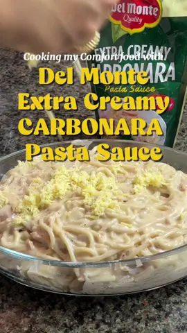 Celebrate life's wins with a PASTA HAPPY TIME! 🎉 Enjoy creamy Del Monte Carbonara sauce with family and friends. @Del Monte Philippines  @Vincent | Pinoy foodie  #DelMonte #DelMontePasta #DelMontePastaHappyTimePromo