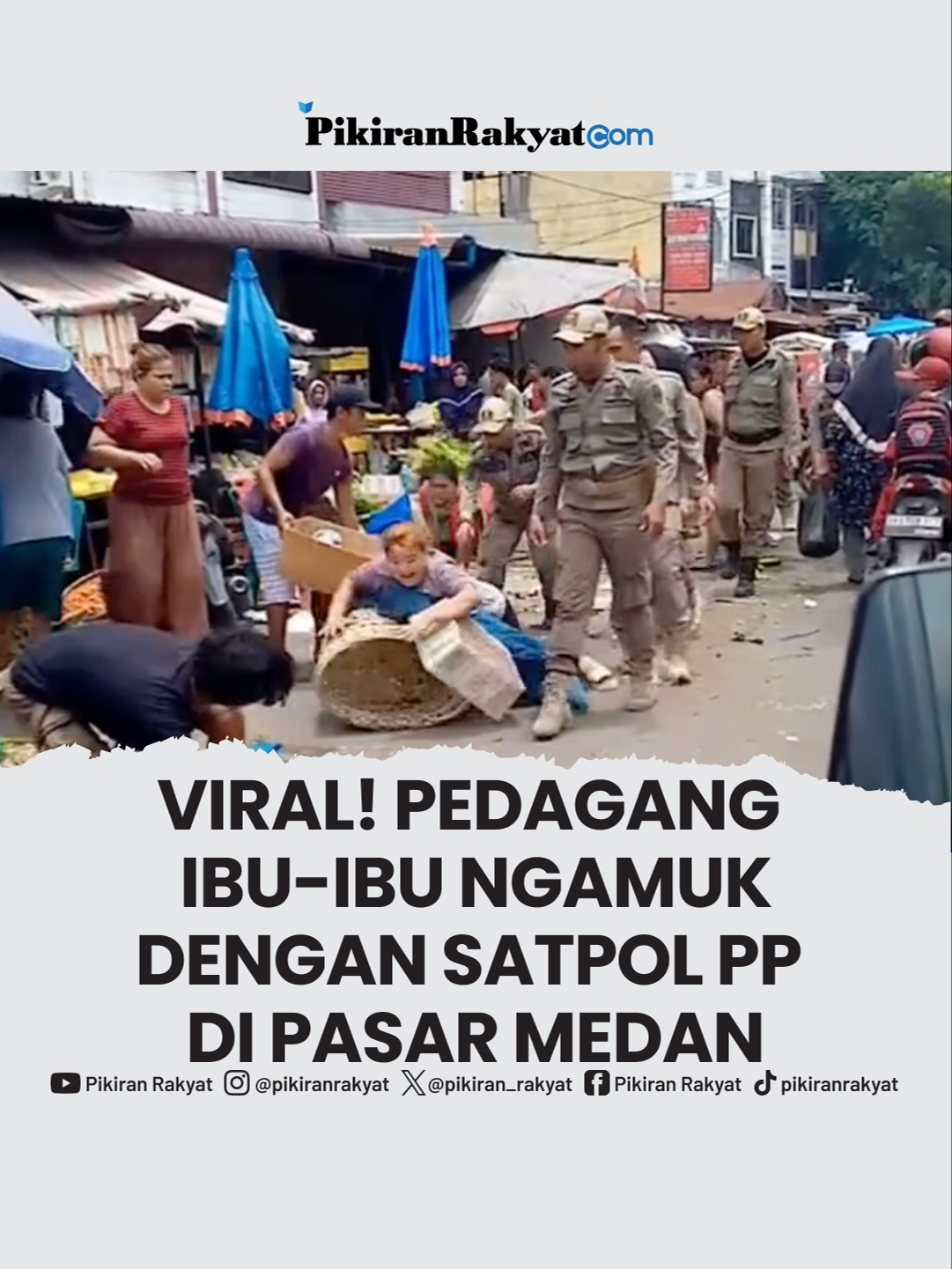 Sebuah video viral memperlihatkan momen saat petugas Satpol PP menertibkan pedagang kaki lima yang berjualan di pinggir jalan Pasar Lalang, Medan. Dalam video tersebut, terlihat seorang ibu-ibu dengan tegas menolak ketika petugas Satpol PP berusaha mengambil barang dagangannya. Bahkan, ia sempat berteriak dengan nada tinggi, menunjukkan kemarahannya. Meskipun situasinya tampak memprihatinkan, berjualan di bahu jalan memang dilarang karena dapat mengakibatkan kemacetan lalu lintas. Hingga berita ini ditayangkan, belum ada informasi pasti terkait waktu kejadian tersebut. #viral #pkl #satpolpp #emakemak #medan