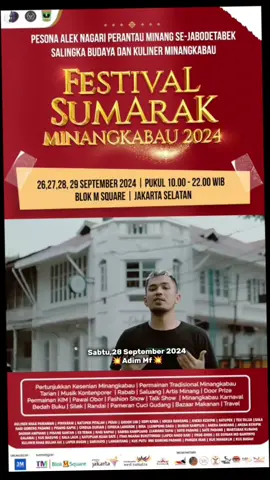 Sabtu, 28 sept 2024, Mari Merapatttt 🤩 #gadihbujangminangkabau #fyp #fypシ #trending  #minang #blokmsquare 