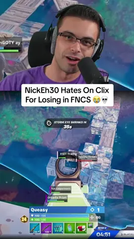 Nick really went in on Clix 😭💀 #nickeh30 #viral #fortnite #clix #fortnitefunny #fortnitememes 