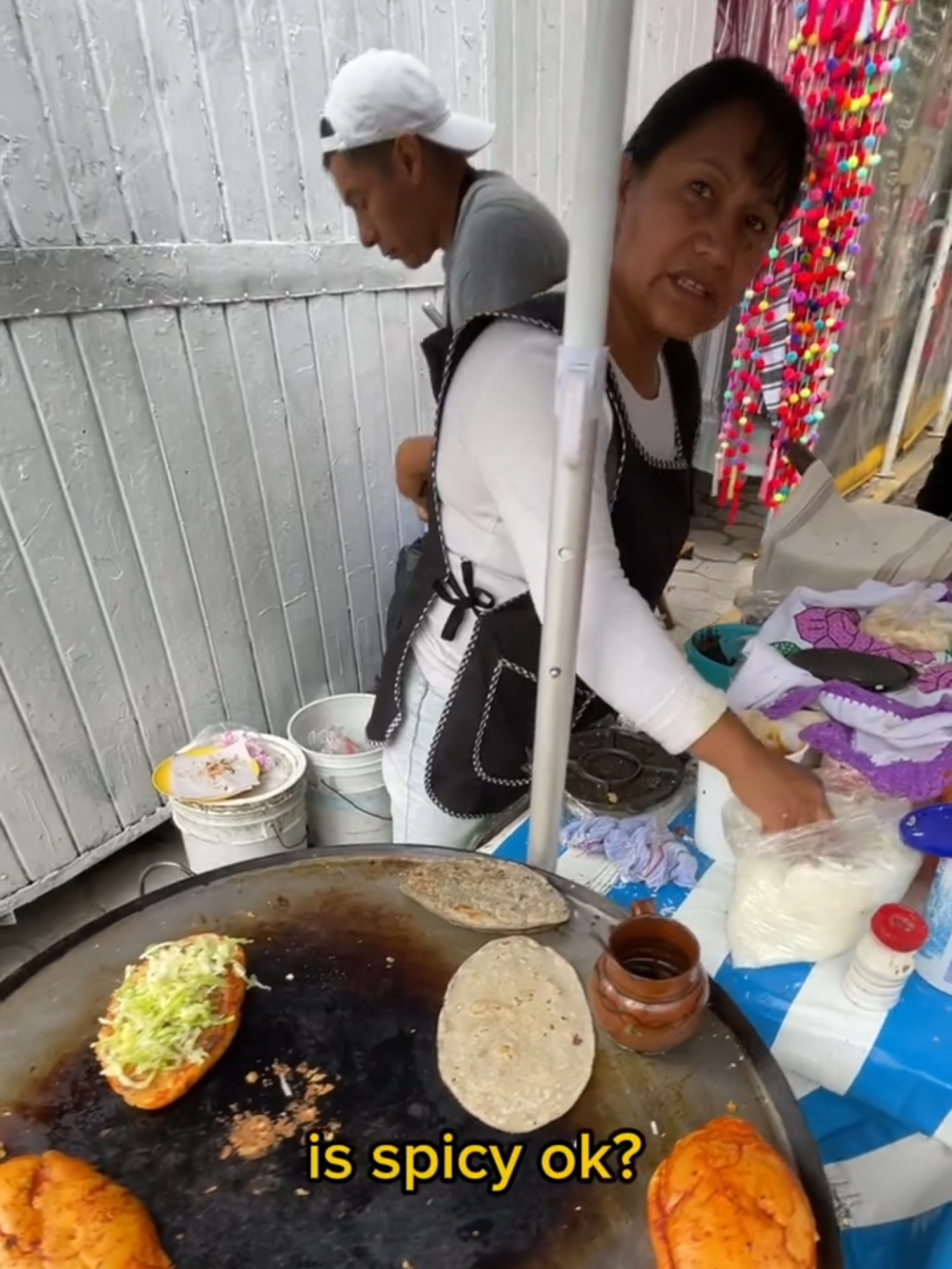 $2 torta in Mexico 🇲🇽 #mexico #streetfood #food #cdmx #mexicanfood #torta