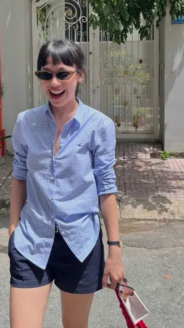 Áo sơ mi The A Classic caro #thebluetshirt #xh #fyp 