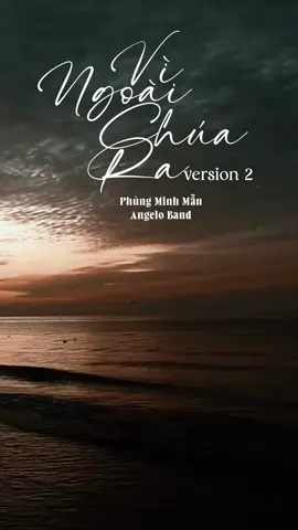 Quyền quý danh lợi trần gian, nào khác cánh hoa mỏng manh. Chỉ một cơn gió vô tình làm hoa kia xa cành… #AngeloBand #vingoaichuara #vingoaichuara2 #phungminhman #thanhca #conggiaovietnam #nhomangelo 