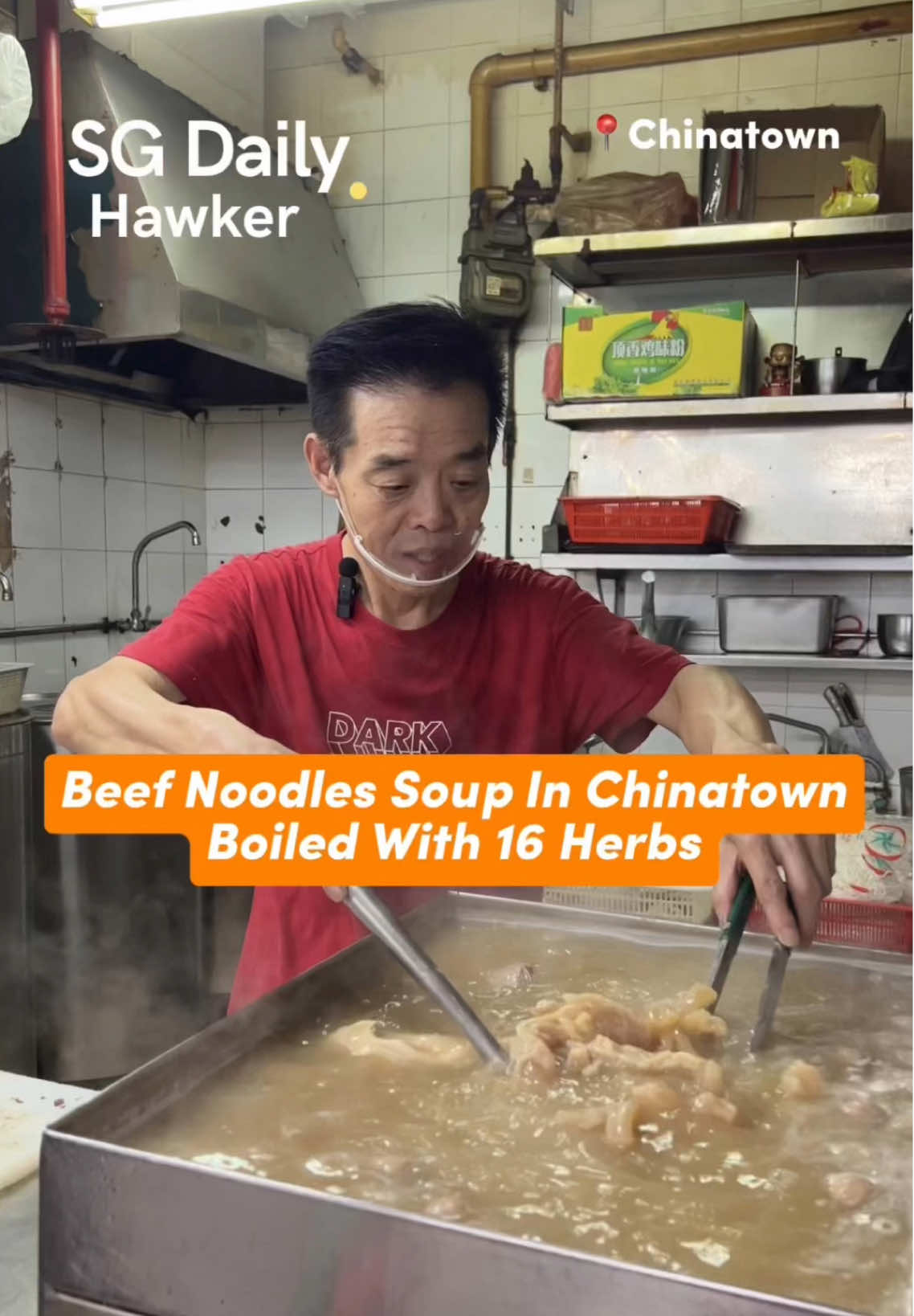 Beef Noodles Soup In Chinatown Boiled With 16 Herbs  Yin Pin Beef King 32 New Market Road #01-1074 S050032 #singapore #singaporefood #sgfood #hawkersg #sgdaily 