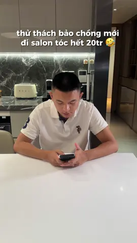 Thử thách bảo chồng mới đi salon tóc hết 20tr 🤣 #lorealprovn #phuchoipeptides 