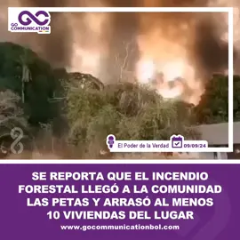 📌#SantaCruz | Los incendios forestales azotan duramente a la comunidad de #LasPetas, el fuego alcanzó al menos 10 casas, dejando a estas familias sin viviendas, comunarios claman ayuda y resguardan sus vidas de las llamas y la densa humareda en la comunidad. 🟢WhatsApp Grupo 3► https://chat.whatsapp.com/BJ2cOS9gbjQ5adtU83Z4SE 🟡WhatsApp Canal► https://whatsapp.com/channel/0029Va7C0epA2pL4r3PiKa1F #IncendioForestal #incendiosbolivia  #incendiosbolivia🇧🇴  #incendiosbolivia🔥🇧🇴  #incendiosboliviabeni  #incendioforestalbolivia  #incendiosforestalesbolivia  #triste  #laspetas  #laspetasbolivia  #bolivia #bolivia🇧🇴  #bolivia🇧🇴tiktok  #boliviatiktok  #bolivianoticias  #bolivianoticias🇧🇴  #noticiasbolivia  #noticiasbolivia🇧🇴 