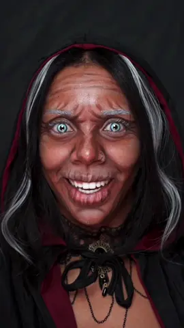 CREEPY👍 or COOL? 👎 Old Witch Makeup Tutorial! 🧙💄#makeup #makeuptutorial #creativemakeup 