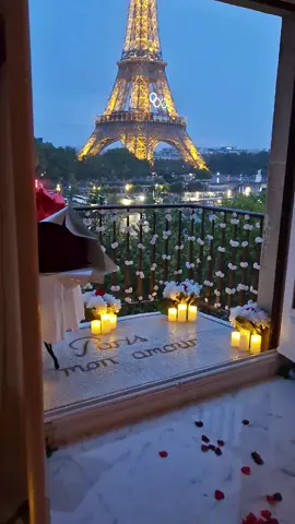 most romantic place in paris #paris #france #luxury #eiffeltower #eiffeltowerlights 